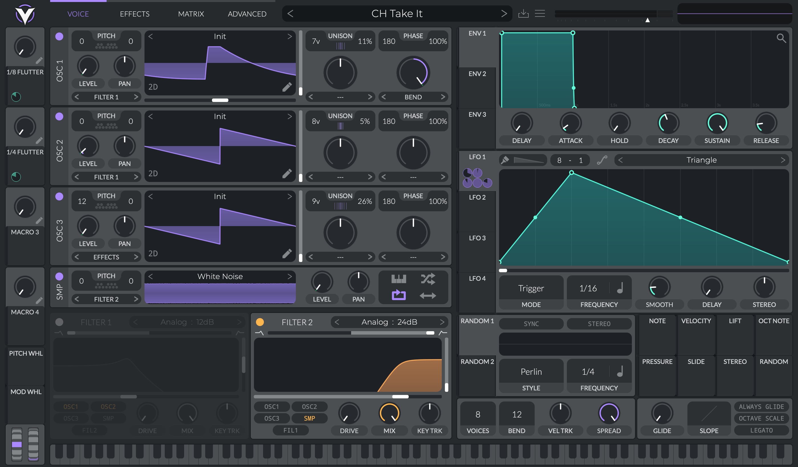 Vital spectral synthesizer