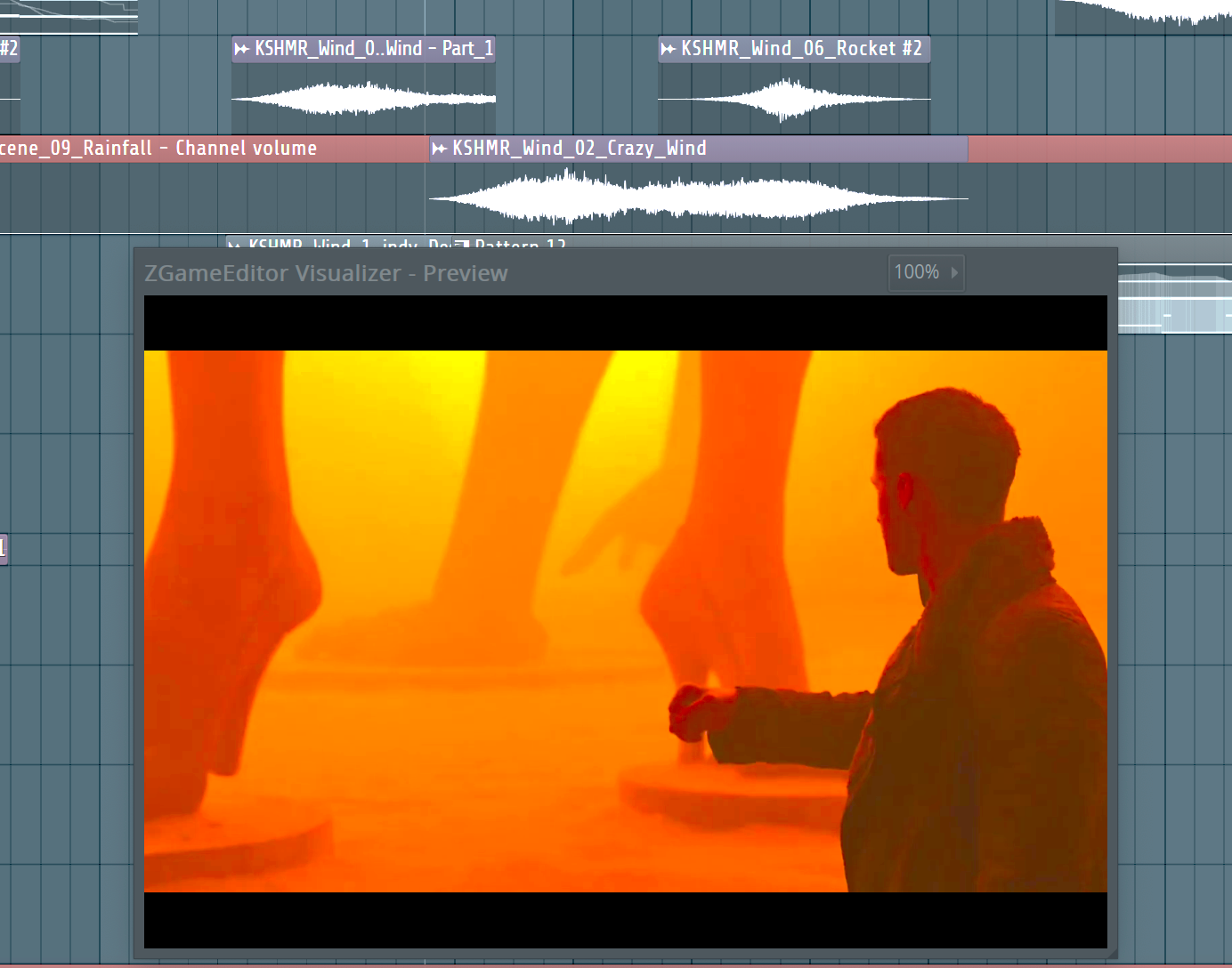 FL Studio — desert scene automation